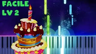 TANTI AUGURI A TE PIANO TUTORIAL FACILE + SPARTITO GRATIS