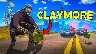 Using A Claymore Trap To Destroy Cops In GTA 5 RP