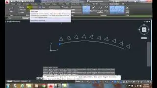 AutoCAD I  12-17 Path Array   Divide Path Method