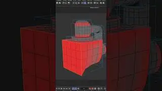 The Weight Subdivision Surface tool in C4D #cinema4d #3d #3dmodeling #lowpoly