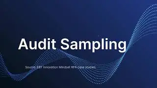 Audit Sampling 1 - Fall 2020 Prof. Abigail Zhang