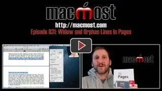 Widow and Orphan Lines In Pages (MacMost Now 831)