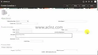 How to Setup location for Legal Entity, Inventory Org and Business Unit in Oracle Fusion Cloud R13?