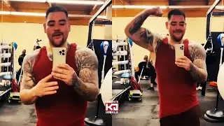 Andy Ruiz Showing Off New Muscles And Slim Physique Training For Chris Arreola Fight