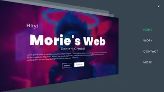 Create a 3D Animated Web Page in HTML CSS And JS | Perspective based 3D Website