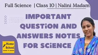 SSLC Passing Package 2023 | 10th standard full science important questions | Notes