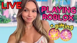 🔴 LIVE! PLAYING ROBLOX! + gifting VIP and CUSTOM MAKEUP!