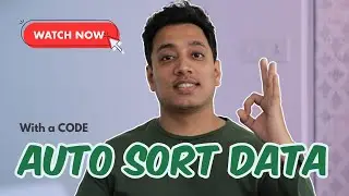 AUTO SORT DATA using a VBA Code
