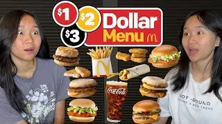 We ate every item on the McDonald's Dollar Menu! | Janet and Kate