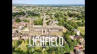 Feel the Medieval themes in Lichfield from the Air | 4K Cinematic Drone | Staffordshire, UK