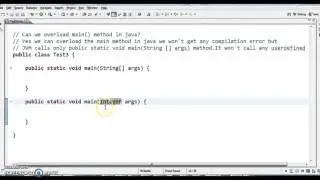 Can we overload main method in java?