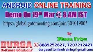 ANDROID Online Training in DURGASOFT