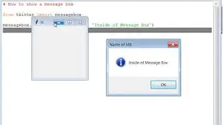 Showing a MessageBox in Python