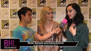 Skyler Samuels and Emma Dumont (The Gifted) | San Diego Comic-Con 2018