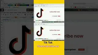 Tik Tok Design In Corol Draw X7 । How To Make Tik Tok Design ।Corol Draw short video#logo #coreldraw