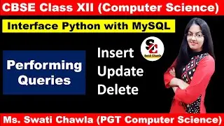 Performing Insert, Update, Delete queries using cursor | Interface Python with MYSQL Class 12