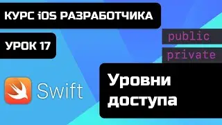 Урок Swift - 17 - Уровни доступа. Зачем нужны уровни доступа в swift? Что такое private и public?