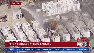 Fire at SDG&E battery facility