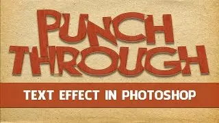 Punch Through Text Effect in Photoshop