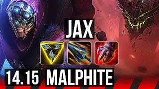 JAX vs MALPHITE (TOP) | 8/1/6, Rank 15 Jax | TR Challenger | 14.15