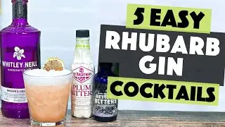 Easy Gin Cocktails | 5 Rhubarb Gin Cocktail Recipes