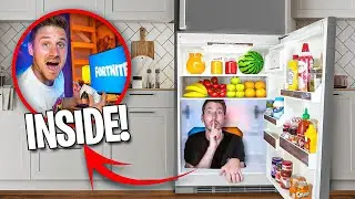 Secret Hidden Fridge Entrance to Epic GAMING FORT!
