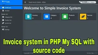 Invoice system in PHP My SQL with source code