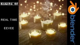 Candle Scene Making Of in Blender 3D