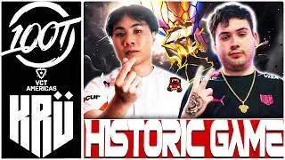 HISTORIC GAME! 100T vs KRU | VCT Americas 2024 | VALORANT