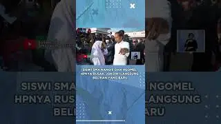 Siswi SMA Nangis dan Ngomel HPnya Rusak, Jokowi Langsung Belikan yang Baru