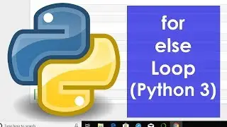 For else Loop (Python 3)