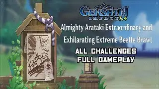 Genshin Impact 3.4 Event: Beetle Brawl Full Gamplay | All Challenges