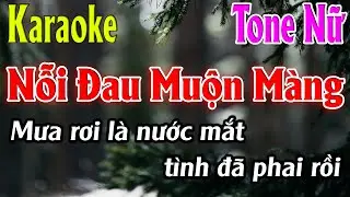 Nỗi Đau Muộn Màng Karaoke Tone Nữ ( C