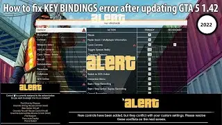 How to fix keybind error in gta v | gta 5 Keybind error fix no software need no patch