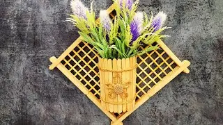 Красивый декор из обычных палочек 