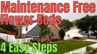 DIY How to have a weed free flowerbed - 4 easy steps to get weeds out of flower beds