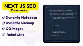 SEO in Next.js : Complete Guide to Dynamic Sitemaps, OG Images, Metadata API with docs