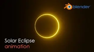 Solar Eclipse Animation in Blender | Blender animation