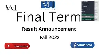 How To Check Final Term Result Fall 2022? | My Studied Courses has not been updated | VU Mentor