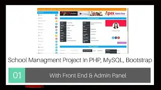 PHP , MySql, Bootstrap | School Managment Project