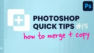 Photoshop Quick Tips: Merge Visible to Copy #shorts