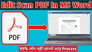 How to Edit Scan PDF in Ms Word - Comprehensive Tutorial