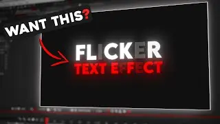 How to do FLICKERING TEXT EFFECT in AE