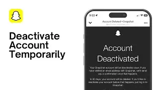 How To Deactivate Snapchat Account Temporarily (2024 Method)