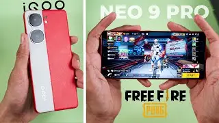 IQOO Neo9 Pro ✅ Gaming Test 🔥 | Snap 8 Gen 2 | Freefire & BGMI Gaming Performance | Battery Drain🪫