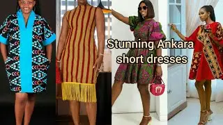 Stunning Ankara short gown styles | Ankara dress designs | Ankara short dresses