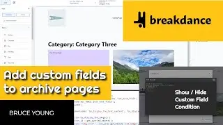 Breakdance Tutorial - Show Custom Fields on Archive Pages if Custom Field has a value