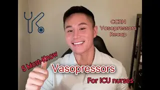 5 Must-Know CCRN Vasopressors for ICU Nurses & Quick Recap of Adrenergic Receptors