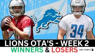 Detroit Lions OTAs Winners & Losers Ft. Jared Goff, Amon-Ra St. Brown, Jameson Williams & Barnes