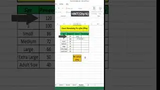 How to use mod function in excel | Mod function in excel | Count remaining values